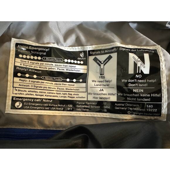 Deuter Air Contact Lite Backpack 65+10L Internal Frame Camping Hiking - Picture 12 of 12